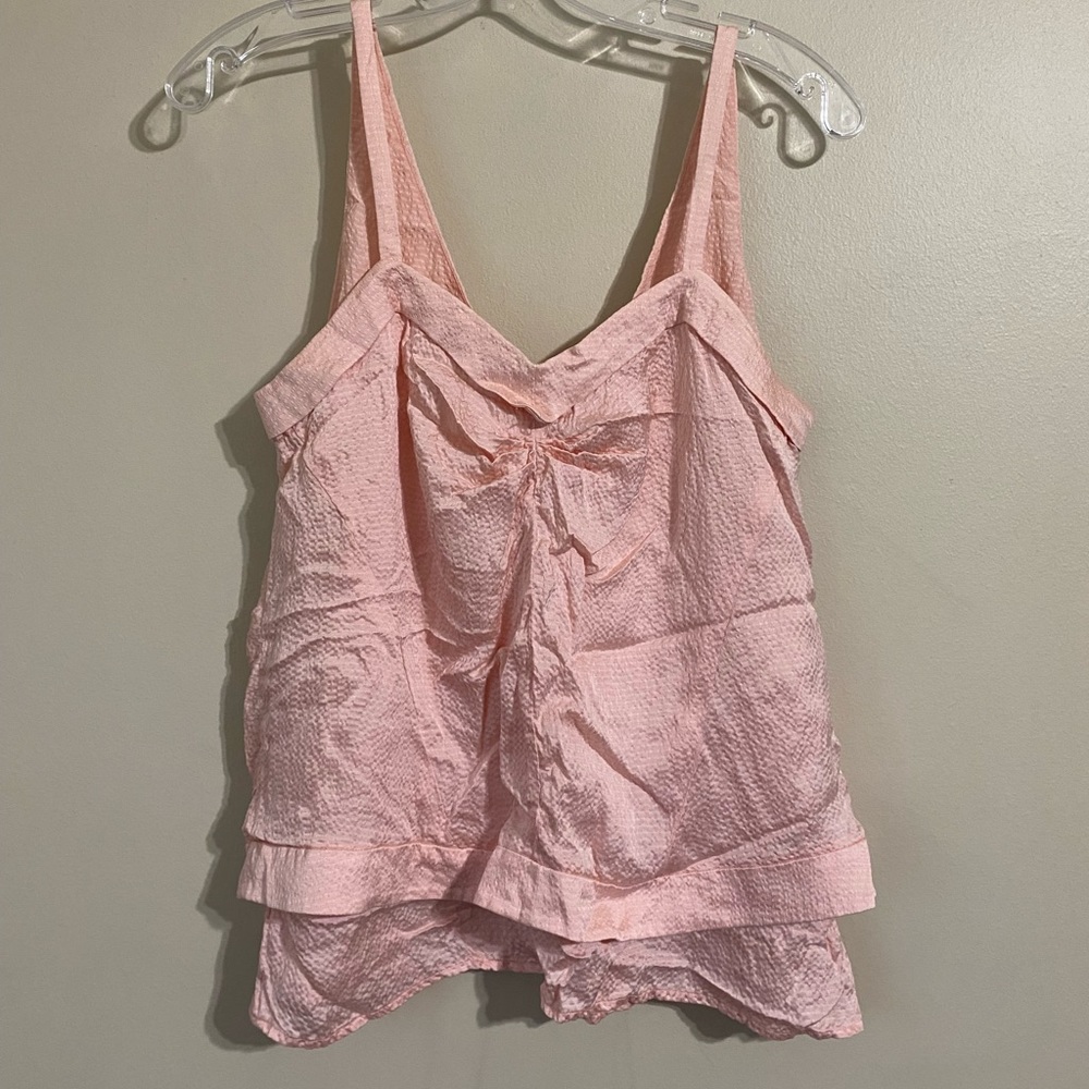 Mischen 100% silk constructed layer top size 2